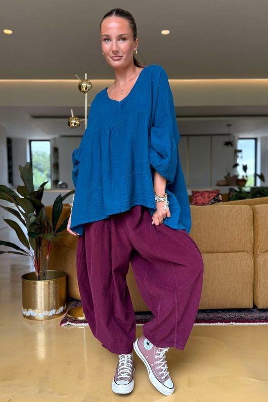 Made in Italy Santos Artist Smock Lagoon